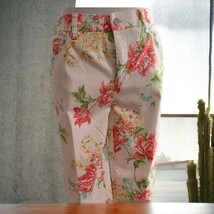 Chicos Girlfriend 5 Pocket Vintage Inspired Floral Ankle length Ladies pants 4 - £22.23 GBP