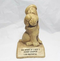 Paula 1964 So What If I Ain&#39;t Good Lookin...I&#39;m Faithful Dog Figurine W500 - £16.74 GBP