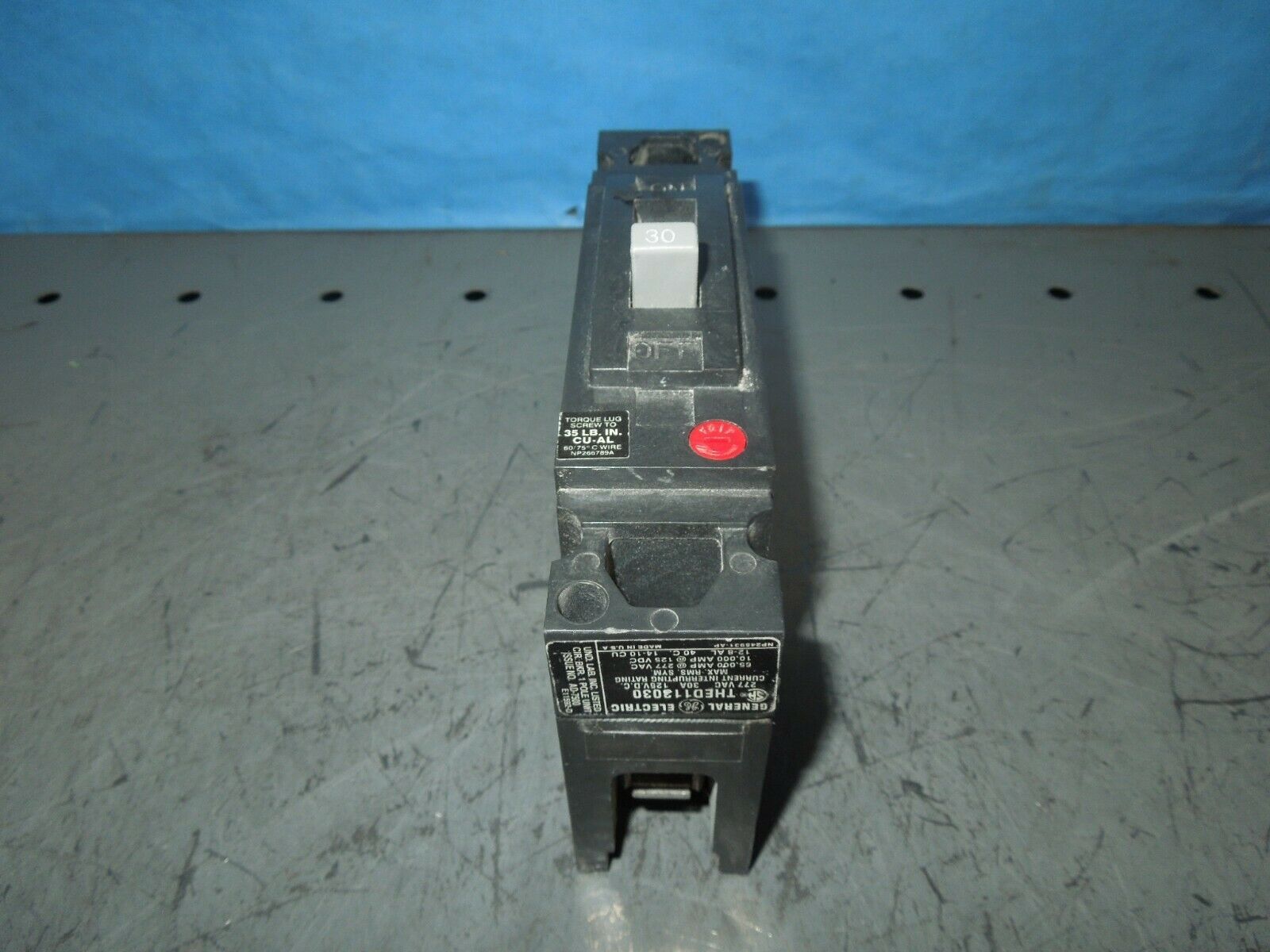 GE TE111020 &quot;E Frame&quot; Circuit Breaker 20A 1P 125V AC Used - $20.00