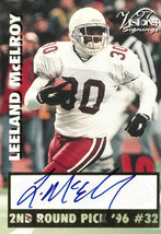 Leeland McElroy signed 1996 2nd Round Draft Pick Scoreboard Football Card (Texas - £11.78 GBP