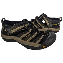 Keen Newport H2 Hiking Trail Waterproof Sandals Black Beige 1006541 Kids Size 1 - £24.41 GBP