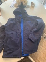 The North Face mens navy blue puffer jacket, size XL - £108.54 GBP