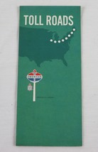 VINTAGE Circa 1960s American Gas Oil Amoco Toll Roads Map - $12.86
