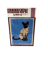 Vintage Shillcraft Heirloom Latch Hook Kit Blue Eyes Siamese Cat 20x27 R... - $343.75 CAD