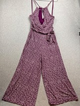 Maeve Anthropologie Womens Size S Floral Crop Belted Jumpsuit Pocket Boho Chic - £39.14 GBP