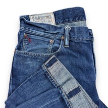 POLO Ralph Lauren Jeans Dark Blue 867 Classic Straight Red Line Denim Fits 36x30 - $39.59