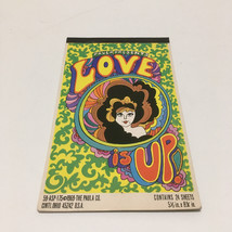 Paula present love is up vintage stationery paper tablet groovy 1969 graphics - £28.55 GBP