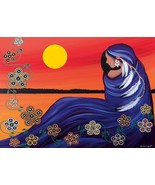 Evening Sun Woman by Betty Albert, Art Print, First Nation, Indigenous Art - $24.99+