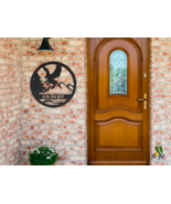 Majestic Soaring Eagle Round Metal Wall Art - Custom Name Gift for Natur... - $55.67 CAD+