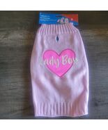 Vibrant Life Lady Boss Pink Heart Dog Winter Sweater Sz S Holiday Valent... - $171.57 MXN