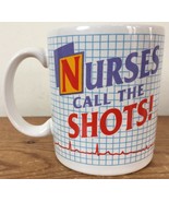 Vintage 80s 90s 1988 Hallmark RN Nurses Call The Shots Vaporware Coffee Mug - £23.62 GBP