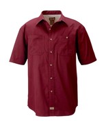 Gravel Gear Mens Brushed Twill Short Sleeve Work Shirt with Teflon Choos... - $41.01 CAD