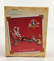 Hallmark Keepsake Christmas Tree Ornament Looney Tunes On Tweety On Daffy 2004 - £39.43 GBP