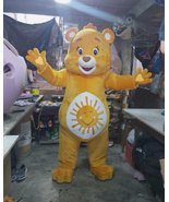 New Rainbow Yellow Care Bear Mascot Costume Character Cosplay Party Birt... - $400.00