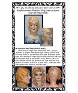 Boudoir Bed Doll Replacement Mohair Wig Marcel Wave Bob Style INSTRUCTIONS ONLY - $12.82