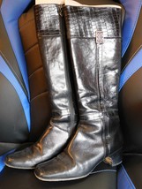 Brighton Gwen Croc &amp; Madras Leather Boots 6M $280 - £25.15 GBP