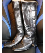 Brighton Gwen Croc &amp; Madras Leather Boots 6M $280 - £26.14 GBP