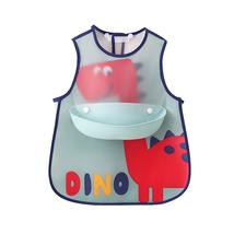 Baby Bib Vest Soft Waterproof Stain Resistant Feeding Bib With Pocket For Infant - £14.11 GBP+
