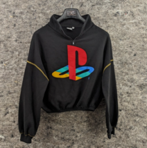 Vintage Sony Playstation 1/4 Zip Sweatshirt Crop Top Women's Size S w/ Logo - $29.99