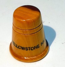 Thimble Souvenir Yellowstone National Park USA wooden - $24.72