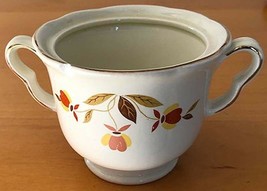 Hall Mary Dunbar Autumn Leaf - Ruffled Sugar Bowl - Jewel Tea - £11.21 GBP