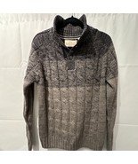 Weatherproof Vintage Ombre Cable Knit Sweater Gray Size Small - $550.15 MXN