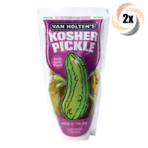 2x Pouches Van Holten&#39;s Jumbo Kosher Zesty Garlic Dill Pickle In-A Pouch... - £11.91 GBP