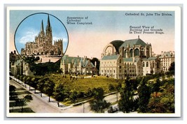 Cathedral of St John The Divine New York City NY NYC UNP Unused WB Postcard W3 - £2.33 GBP