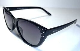 NEW PRIVE REVAUX Black Rhinestone The Lexi  Polarized Sunglasses + Case - $35.99