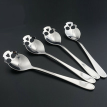 Skull Pattern Stainless Steel Teaspoons Dinner Spoon Sugar Spoons for Coffee - £10.22 GBP