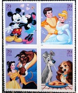 2006 39c The Art of Disney, Romance, Block of 4 Scott 4025-28 Mint F/VF NH - €2,42 EUR