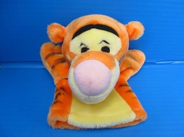 Vintage Mattel Disney 9&quot; Tigger Plush Hand Puppet Winnie the Pooh Tiger Toy - $231.51 MXN