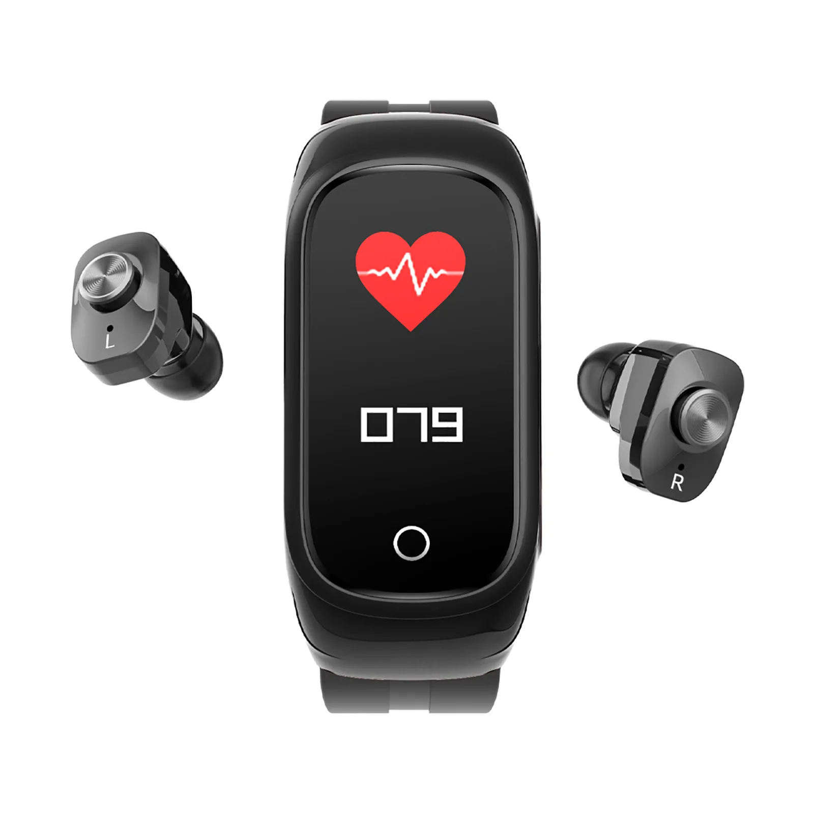 0.96 inch TFT screen wireless bluetooth headset 2-in-1 blood pressure heart rate - £179.58 GBP