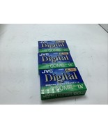 Lot of 3 NEW JVC DVM60 Mini DV 60ME Digital Video Cassette Sealed M-DV60ME - $18.52 CAD
