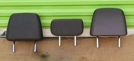 2016-2023 TOYOTA TACOMA CREW CAB REAR SEAT HEADRES 3 PIECE GRAPHITE CLOT... - $395.01