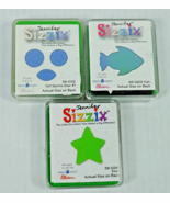 Sizzix Dies Lot of 3 Doll Sports Gear 38-0122 Fish 38-0200 &amp; Star 38-0241 - $12.95