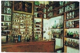 Valldemosa Spain Postcard Old Carthusian Pharmacy Drug Store Bottles Cer... - £2.34 GBP