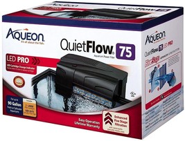 Aqueon QuietFlow LED Pro Aquarium Power Filter - 90 gallon - £56.54 GBP