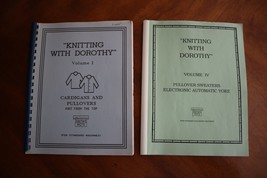 Knitting With Dorothy Vol i &amp; IV Machine Pullover Sweaters Yoke Cardigan... - $532.59 MXN