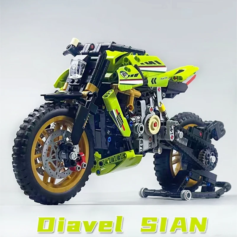 In Stock Moc 75807 Ducat Ii Diavel Sian Motorcycle 640PCS Creative Machinery - £29.67 GBP