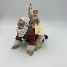 Kurt Adler Grandpa Santa Piggy Back Marjorie Rothberg Figurine Limited E... - £109.73 GBP