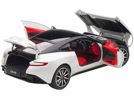 Aston Martin DB11 Morning Frost White Metallic w Black Top Red Interior 1/18 Mod - £189.55 GBP