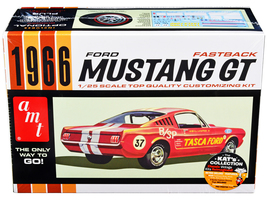 Skill 2 Model Kit 1966 Ford Mustang GT Fastback 1/25 Scale Model by AMT - $55.04