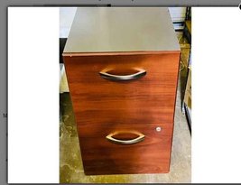 Mahogany 2 Drawer Desk 15&quot;W 22&quot;D 26&quot;H - $20.00