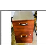 Mahogany 2 Drawer Desk 15&quot;W 22&quot;D 26&quot;H - $20.00