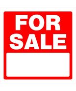 Hillman 843384 for Sale Sign with Space for Fill in, Red and White Heavy... - $365.39 MXN