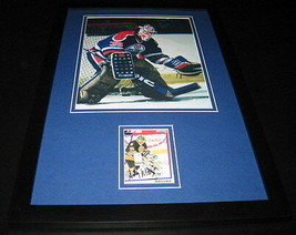 Andy Moog Signed Framed 11x17 Photo Display Oilers - £50.59 GBP