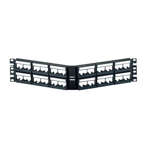Panduit CPPLA48WBLY 48PT ANGLED PATCH PANEL W/ LBL - $256.37
