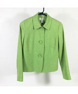 EUC Judith Hart Petites Lime Green Lined Jacket Wms Size 4P - $346.74 MXN