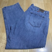 WRANGLER Jeans Mens 40X30 Relaxed Fit Stretch Faded Blue A-68 - $15.35